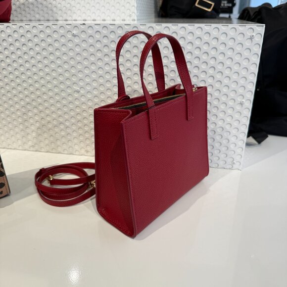 MARC JACOBS 4R3HTT020H02 Mini Grind Leather Tote IN Siren - Picture 2 of 5